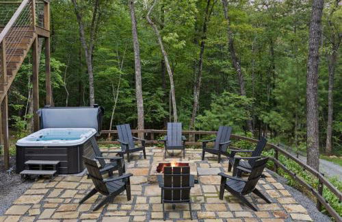 Secluded Luxe A Frame Lodge~ Hot Tub~ Fire Pit - Foto 42