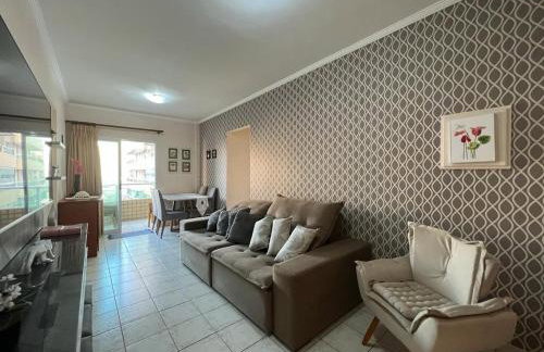 Apartamento na Praia Grande Vista ao Mar 1 quarto 100m da Areia - Foto 1