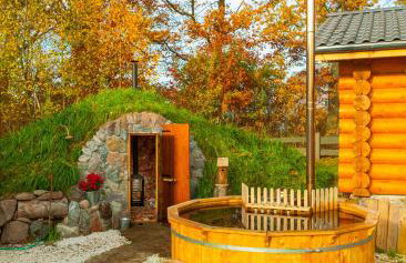 Saunowisko w Krągu - domy Niebieski i Żółty - Foto 9