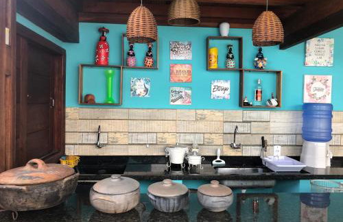 Casa com piscina e um quarto com ar split pé na areia a 50 metros da praia - Foto 20