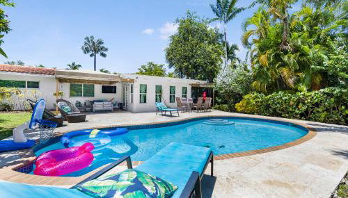 Spacious Miami Home with Private Pool & Parking - Foto 1, Garden, sunbed