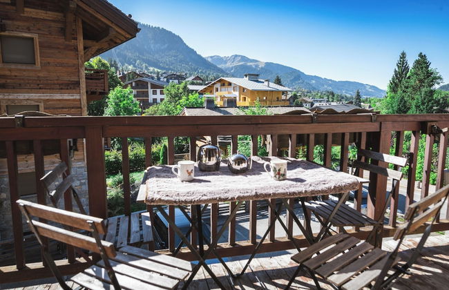 Pleasant 6p/2br Mountain Apartment - Megeve City Center - Foto 1