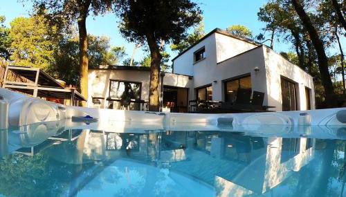 Villa des Dunes Beach 600m Private Jacuzzi Pine Forest Nature Sleeps 8 - Foto 2, furniture