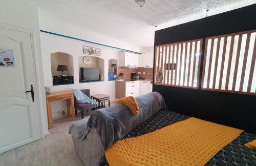 Le Mas Synaé- Joli studio classé 3étoiles avec terrasse et piscine - Foto 7