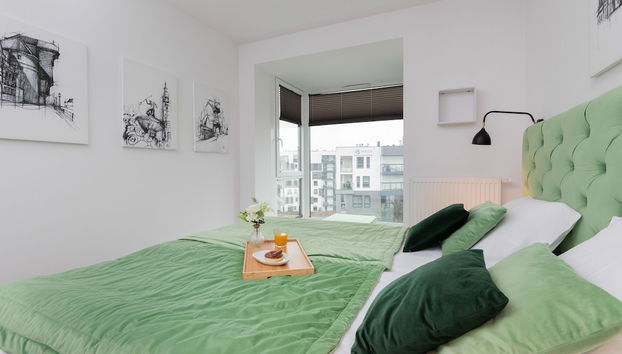 Green Apartment in Gdansk by Renters - Foto 3, Habitación