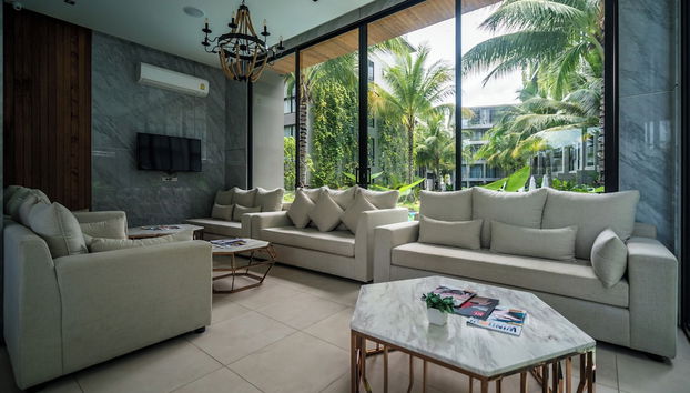 Zona de estar del vestíbulo