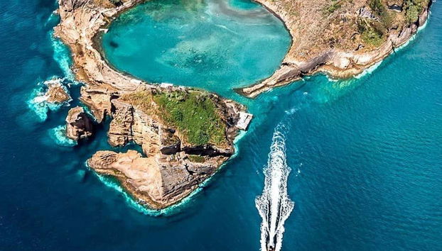 Caldera del islote de Vila Franca