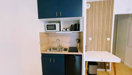 Studio entre Disneyland & Paris proche lacs - Foto 3, stove, minibar