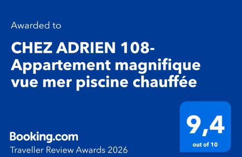 CHEZ ADRIEN 108-Appartement magnifique vue mer piscine chauffée - Foto 48