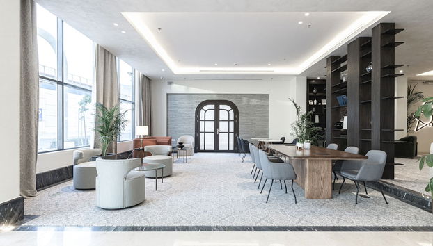 Zona de estar del vestíbulo