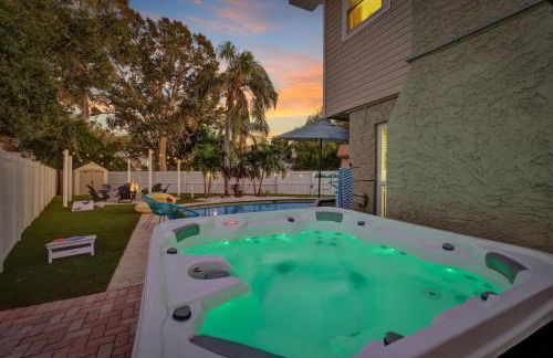 Family Oasis - Pool Hot Tub Games & Near Beach - Foto 55