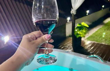 Chalé Romântico Salesópolis - banheira de hidromassagem e condomínio resort - Foto 26