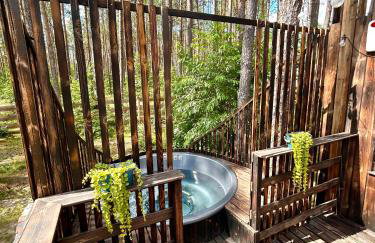 Domek lubiana180 SCANDI wśród drzew JACUZZI SAUNA KOMiNEK i TARAS na dachu jezioro Kaszuby Pieski tylko do 10kg za dodatkową opłatą - Foto 18