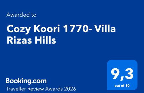 Cozy Koori 1770- Villa Rizas Hills - Foto 12