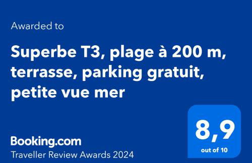 Charmant T3 au milieu des pins, terrasse sud, vue mer, plage à pieds, fibre et garage privé inclus - Foto 39