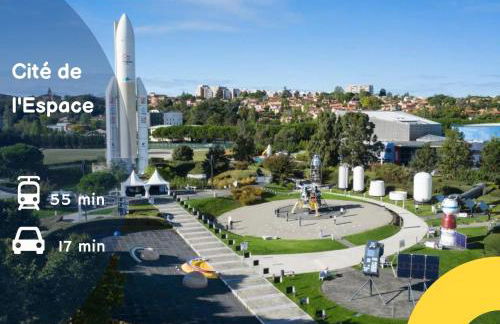 Appartement Ancely tout neuf déco aéro - parking gratuit - Proche Blagnac - Foto 30