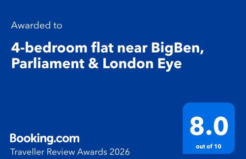 4-bedroom flat near BigBen,Parliament & London Eye - Foto 3