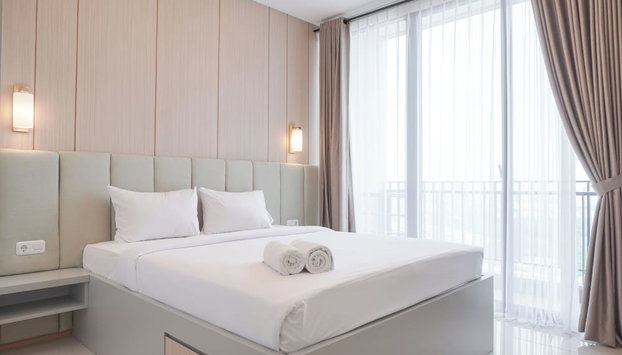 Nice And Comfort 1Br At 25Th Floor Samara Suites Apartment - Foto 5, Habitación