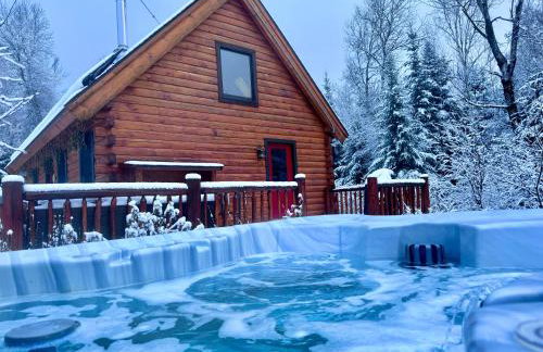 BC Log cabin with private beach river fire pit AC wifi onsite trails ski slope views - Foto 19