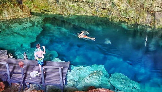 Varadero Snorkeling Tour - Photo 3, Take a dip in this natural pool