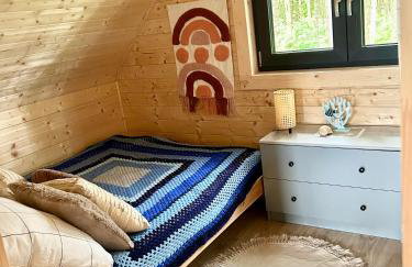 Młyńska Chata - drewniany, całoroczny dom w sosnowym lesie - Foto 10