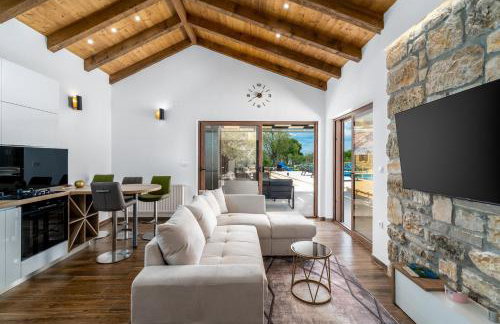 Promina luxury villa with 72sqm Heated Pool, Jacuzzi, Infrared Sauna, Tennis court, Media room - Foto 27