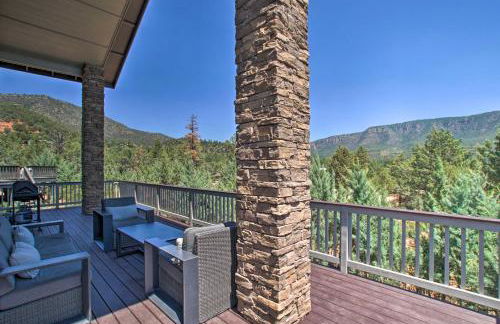 Fireplace, Mogollon Rim Views Luxury Pine Home - Foto 24