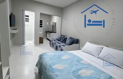 Confortavél Apartamento com AC, perto do Aeroporto - Foto 1