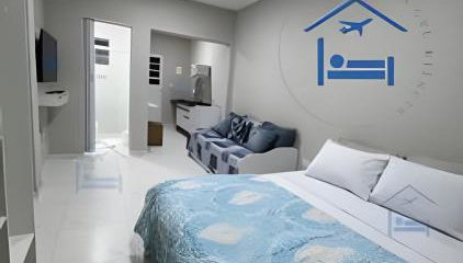 Confortavél Apartamento com AC, perto do Aeroporto - Foto 1
