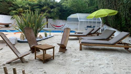 La Chaumière Luxury Domain with 2 Apartments Spa and Pool near Disneyland - Foto 5, sunbed