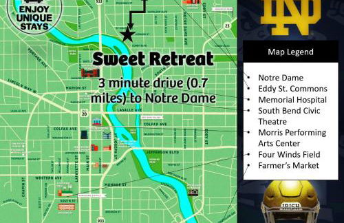 Sweet Retreat 3 Mins to Notre Dame Eddy St Commons and Memorial Hospital - Foto 28