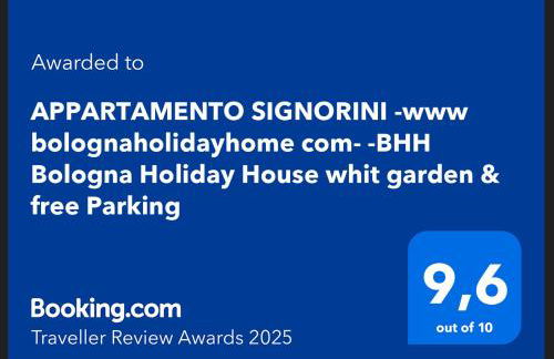 BHH Appartamento Signorini Bologna -wwwbolognaholidayhomecom- Parcheggio Riservato e Giardino - Holiday House Bologna Garden Parking - Foto 4