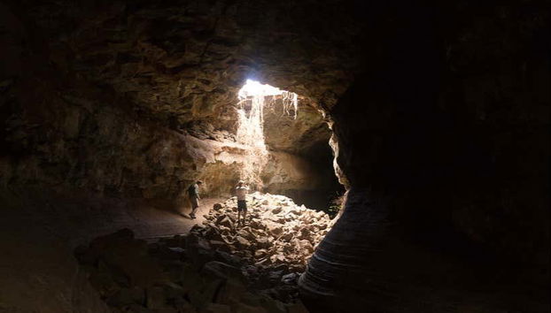 Interior of the lava tunnels