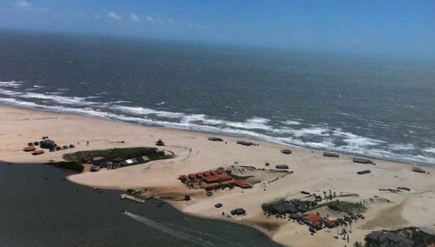 Spiaggia di Caburé dall'alto