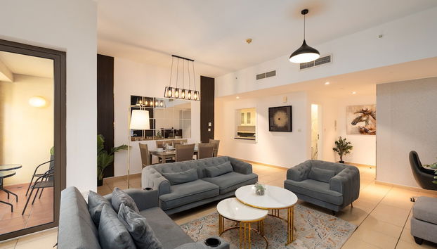 Cozy 3BR Space at JBR Beach Nearby - Foto 5, Habitación