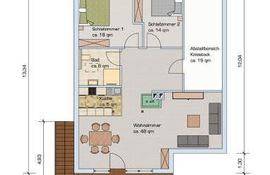 Chalet Chiemgau 90 qm 3 Zimmer Balkon - Foto 25
