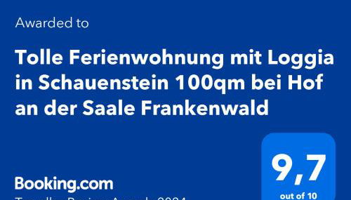 Tolle Ferienwohnung mit Loggia in Schauenstein 100qm bei Hof an der Saale Frankenwald - Foto 4