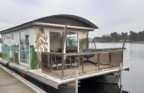 Hausboot-schwimmendes-Ferienhaus-im-Havelbogen-Haus-auf-dem-Wasser - Foto 6