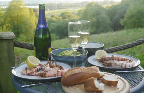 Craigmaddie Muir Roundhouse with Hot Tub Romantic, Luxury, Rural Stay for 2 Near Milngavie - Foto 28