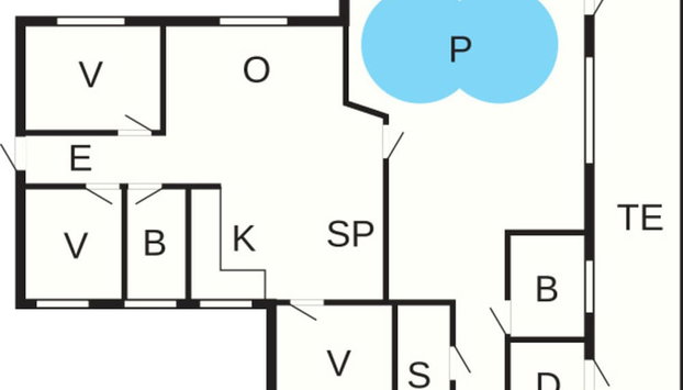 8 Person Holiday Home in Orsted - Foto 2, Planta do andar