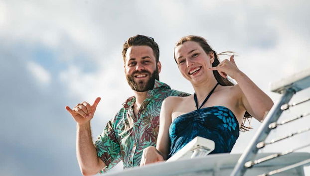 Desfrutando do cruzeiro