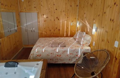 Chalé romântico com vista e banheira - Foto 34