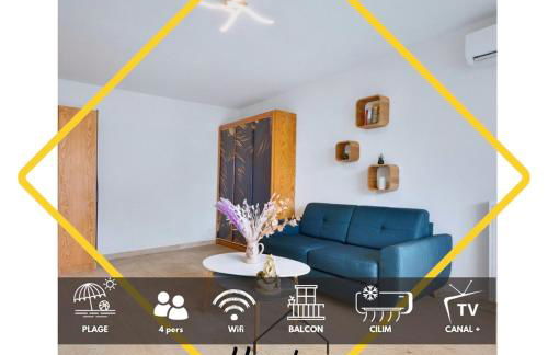 Studio Cosy, Emplacement Idéal 2 minute des plages - Photo 1