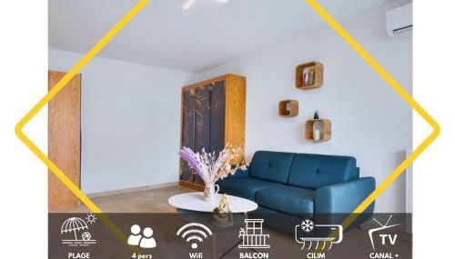 Studio Cosy, Emplacement Idéal 2 minute des plages - Foto 1