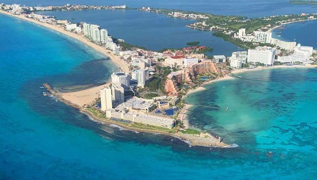 Vue panoramique sur Cancún