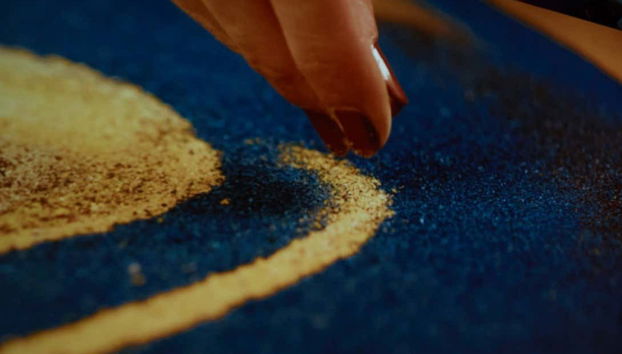 Fabrication d'un tapis en sciure de bois