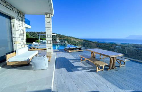 Paleokastro Villas with Private Heated Pool, Top Views - Next To Center - Top WiFi - Foto 61