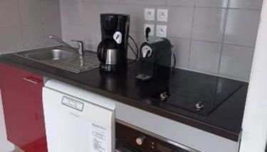 Appartement Reines des Pyrénées, T2, entier, centre Luchon, tarif cure thermale, wifi, casier à skis, ascenseur - Foto 3, stove, toaster