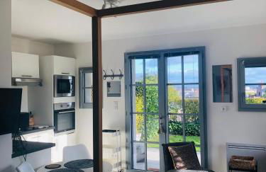 Bel Air Studios-Terrasse couverte-Jardinet-Vue Pont de Normandie-Parking privé - Foto 34