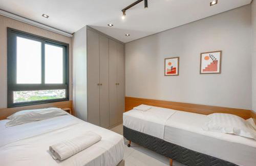 Flat Espaçoso com Uma Bela Vista e 2 Quartos - Foto 9